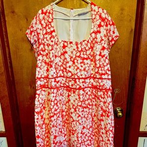 Eshakti 24w stretch crepe retro fit and flare dress